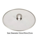 Kitchen Oil Proofing Lid Filter Foldable Handle Frying Pan Cover