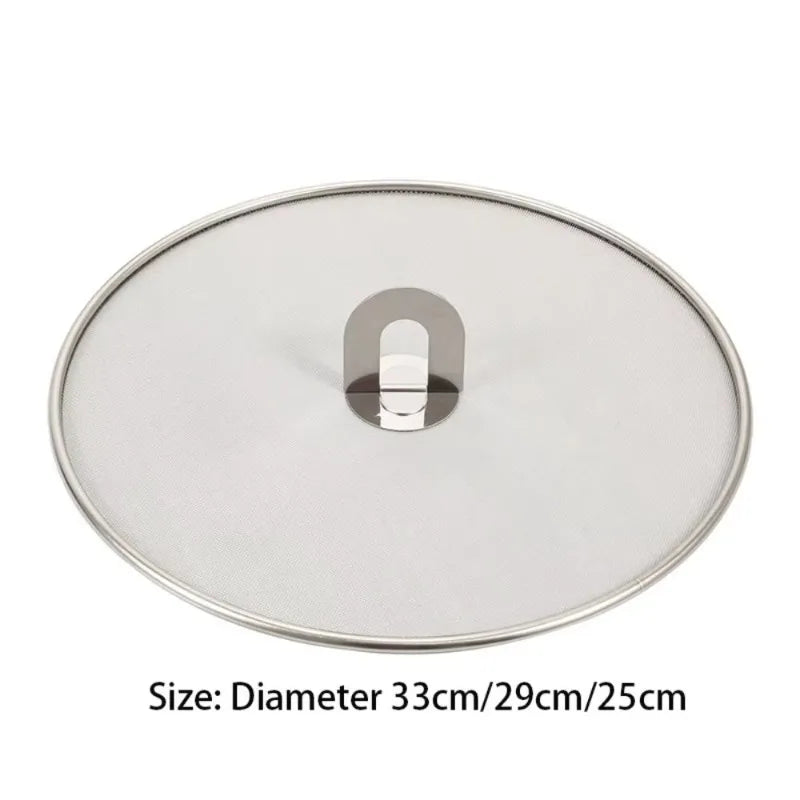 Kitchen Oil Proofing Lid Filter Foldable Handle Frying Pan Cover — product view 6