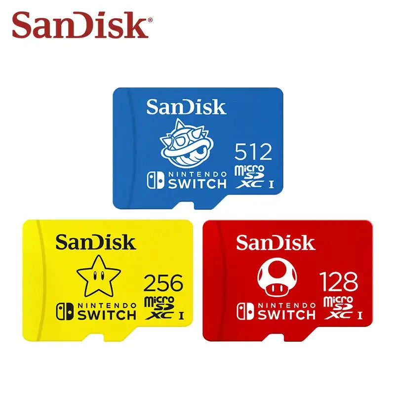 SanDisk Memory Card For Nintendo Switch MicroSD Flash TF Card 128GB 256GB 512GB U3 microSDXC Cards for Switch OLED and Lite