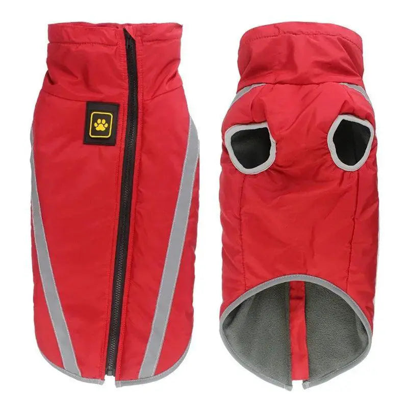 Reflective Waterproof Dog Jacket for Big Dogs Winter Warmth