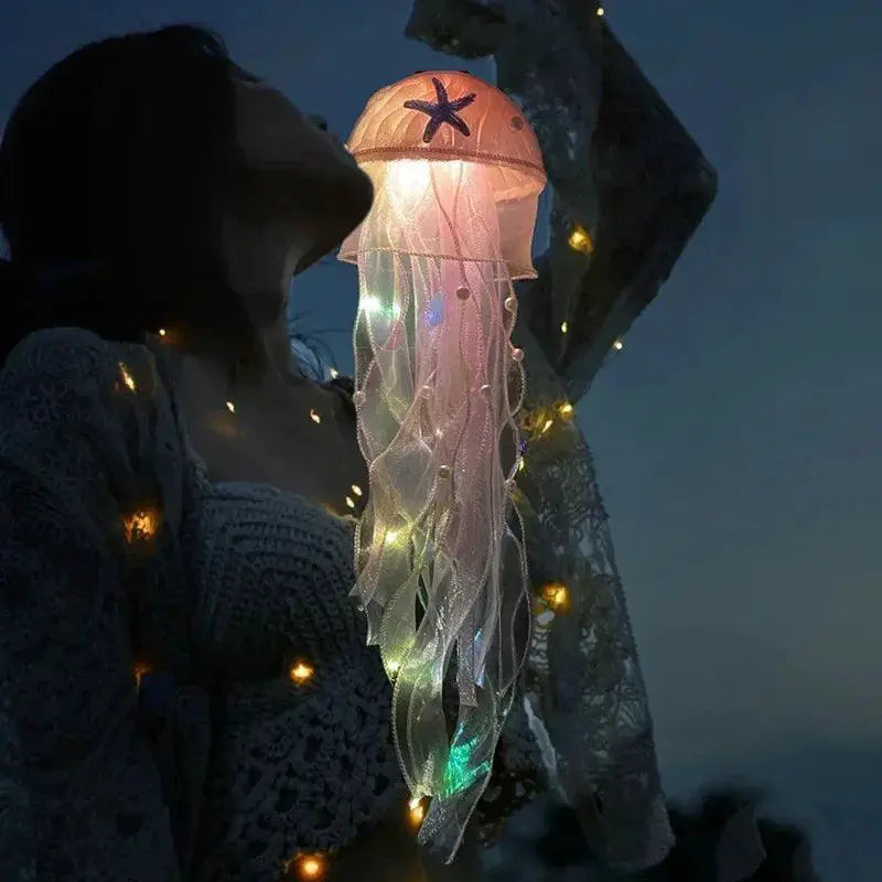 Jellyfish Flower Lamp Portable Bedroom Ambiance Light