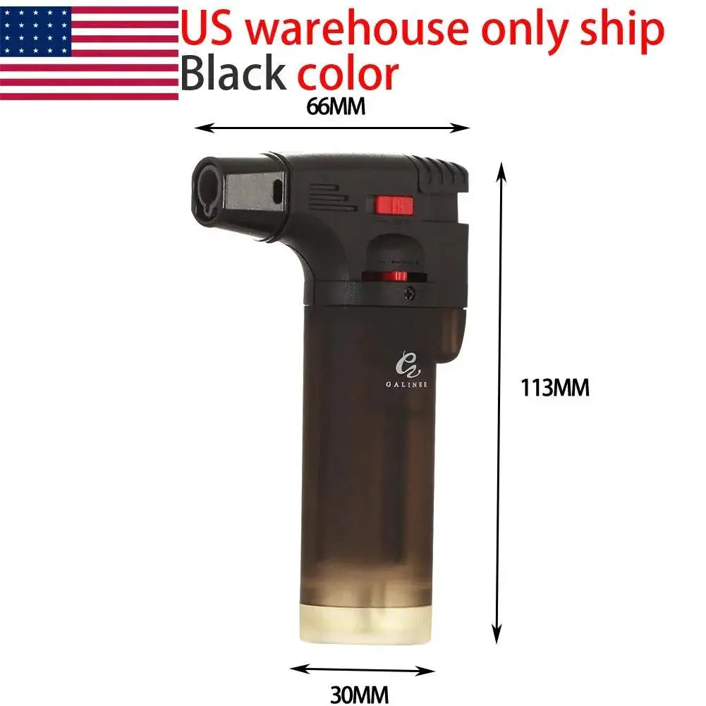 Plastic 1 Jet Cigar Lighter Butane Torch 1300C Random Color