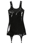 Bold Wetlook Tank Dress for Clubgoers