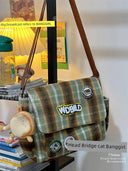 Middle-Age Shoulder Bag: Japanese & South Korean Style