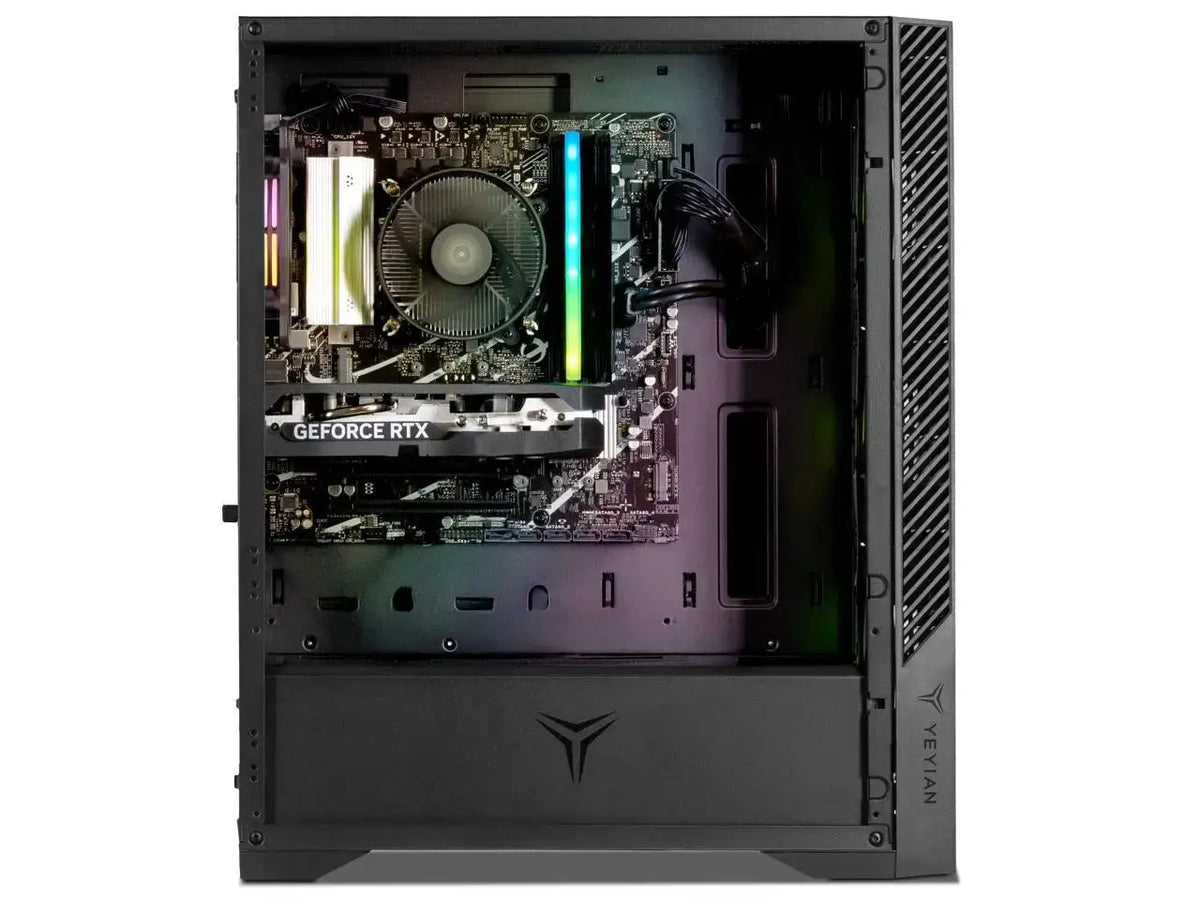 Yeyian Gaming Desktop Pc Ypi-Ed44F0B-5601N Intel Core I5-14400F 16Gb Ddr5 1Tb Nvme Ssd Geforce Rtx 5060 Windows 11 Home