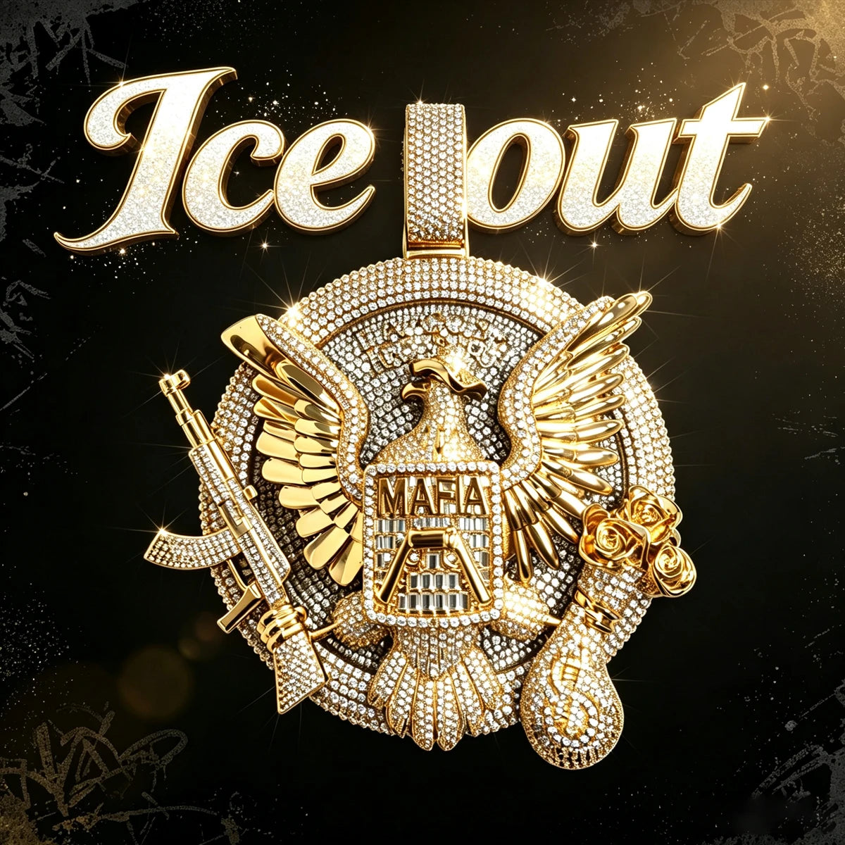 Iced Out Mafia Eagle Pendant