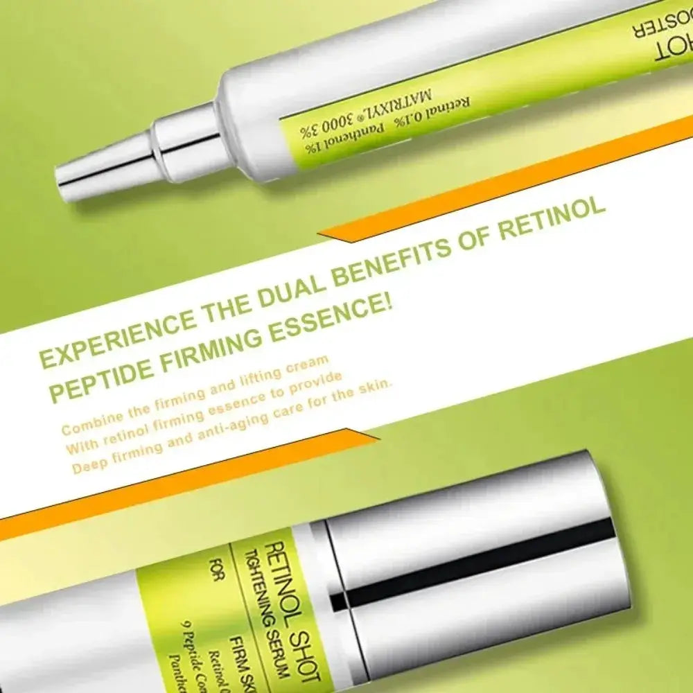 Retinol Shot Anti-Wrinkle Face Serum: Tightening Lifting, Fades Fine Lines, Shrinks Pores, Moisturizing Firming Skin Care 2025
