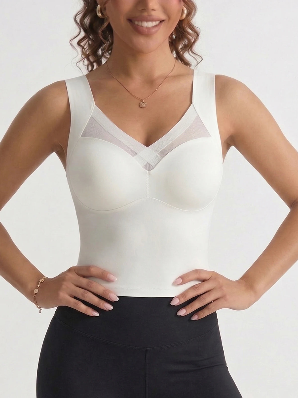 Mesh Wireless Seamless Bra