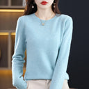 Crew Neck Wool Knit Sweater