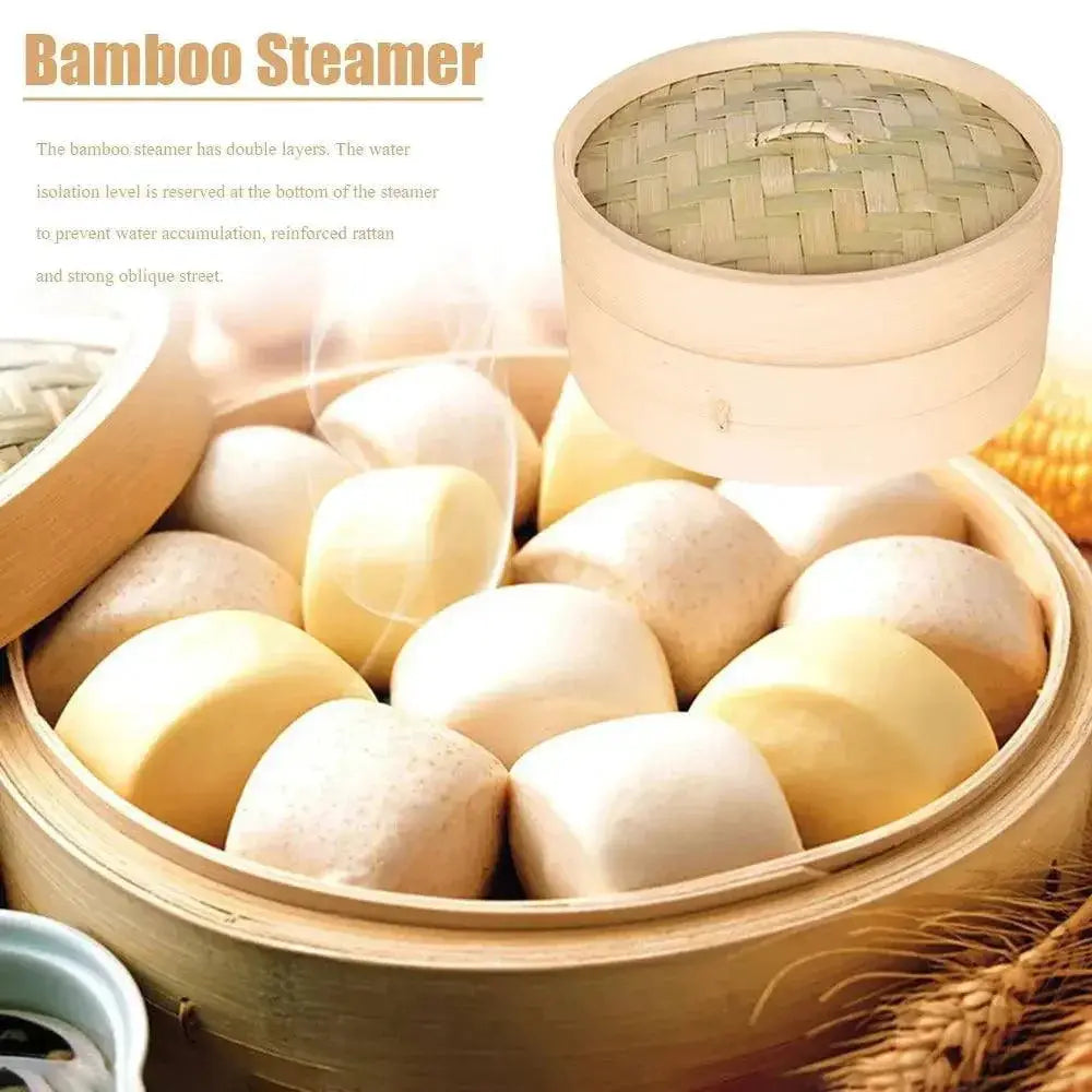 Eco Friendly Bamboo Steamer For Dumplings And Cooking Pot