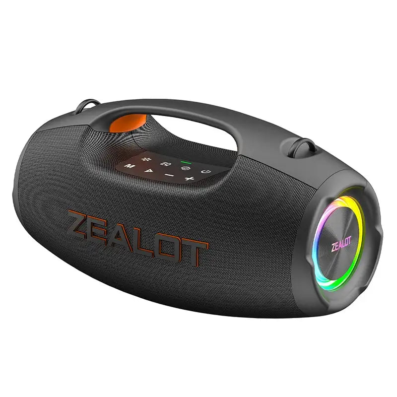 Zealot-S86 Bluetooth Speaker, 60W Power With Subwoofer Outdoor IPX6 Party Speaker, 12H Playtime, LED for Camping