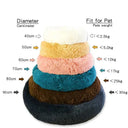 40-90cm Round Pet Bed for Large Dog and Cat Winter Comfort