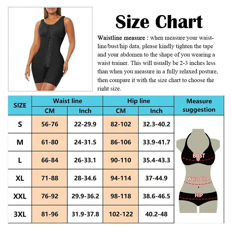 Ultimate Curve Shaping Full Body Corset Bodysuit Shapewear