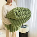 Soft Rabbit Plush Sofa Blanket for Home