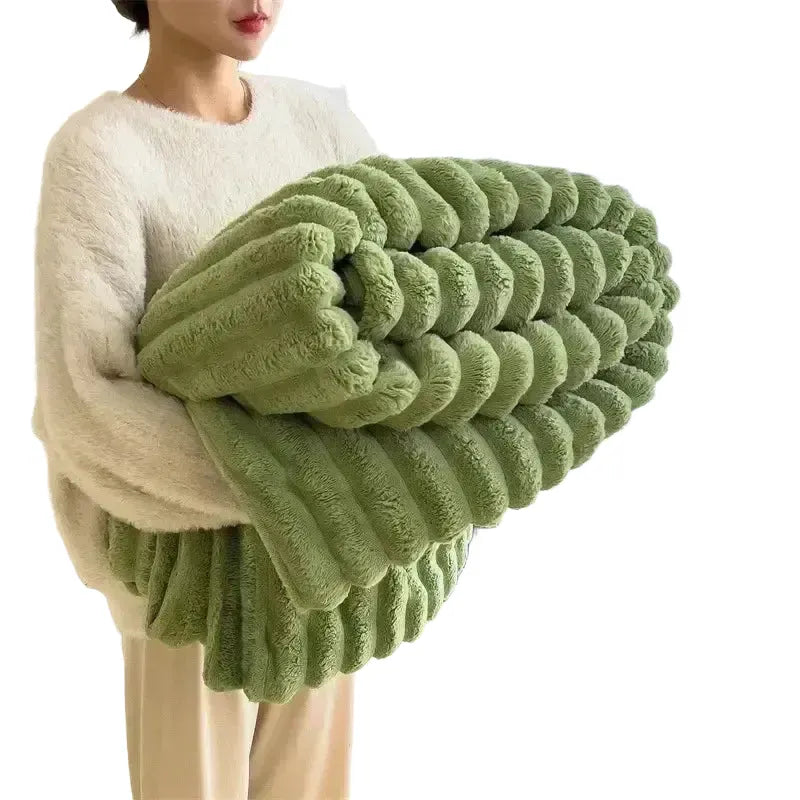 Soft Rabbit Plush Sofa Blanket for Home — product view 1