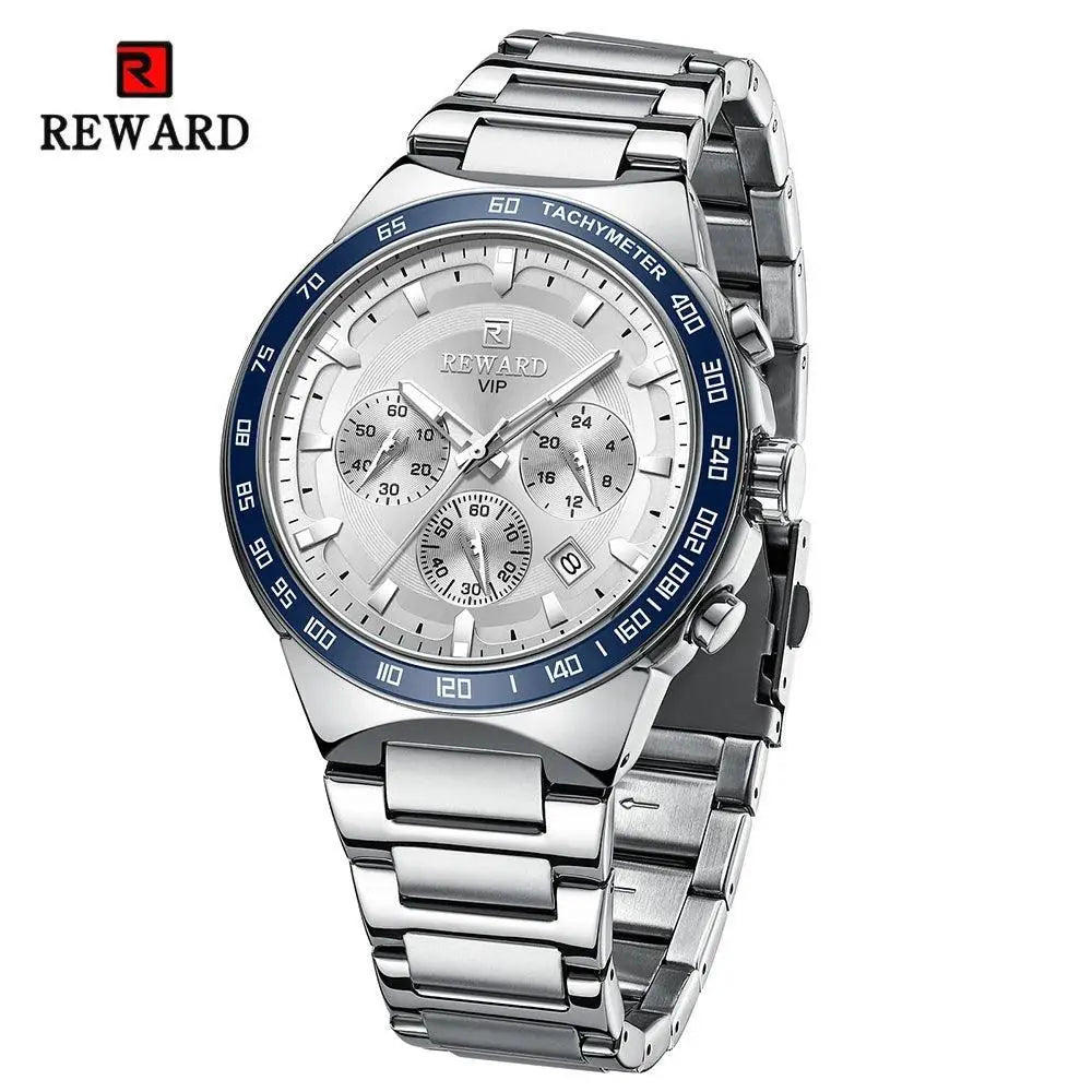 Luxury Chronograph Stainless Steel Watch for Fashionable Men