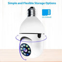 Smart Bulb Camera for Home Security NightVision HD