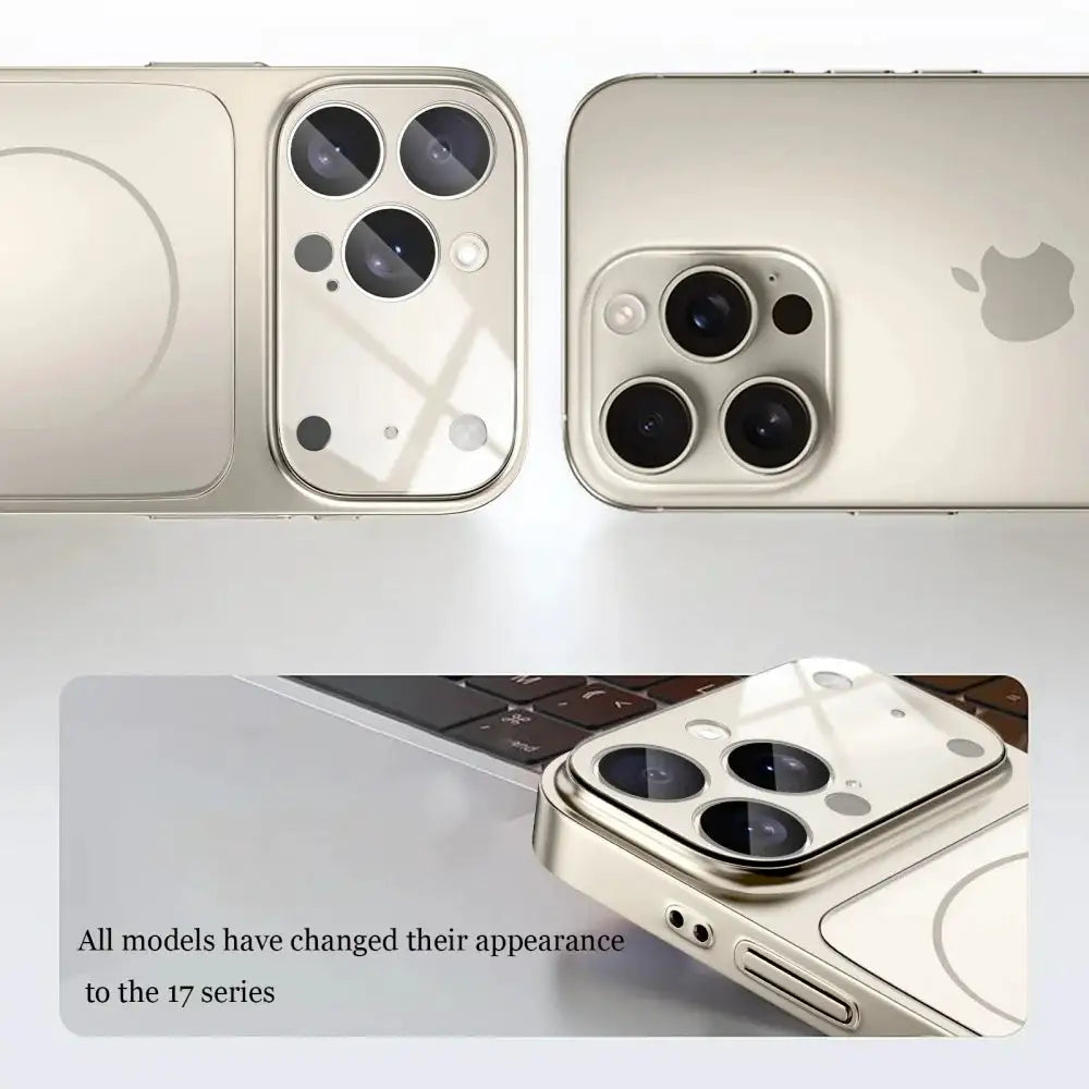 Luxury Original For Magsafe Matte Armor Case For iPhone 17 18 16 15 14 13 Pro Max Funda Wireless Charging Hard Magnetic Cover