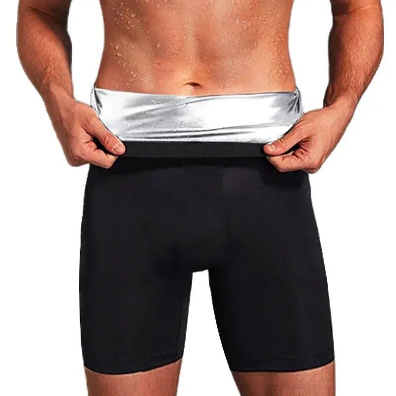 YBFDO Men Sauna Sweat Shorts Compression Fitness Body Shaper