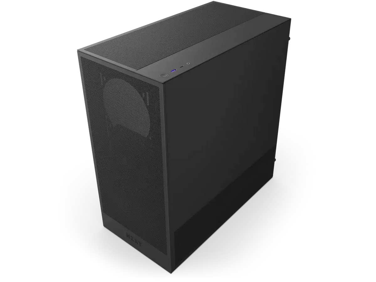 NZXT H Series Flow Edition ATX Mid Tower Chassis All Black — product view 5