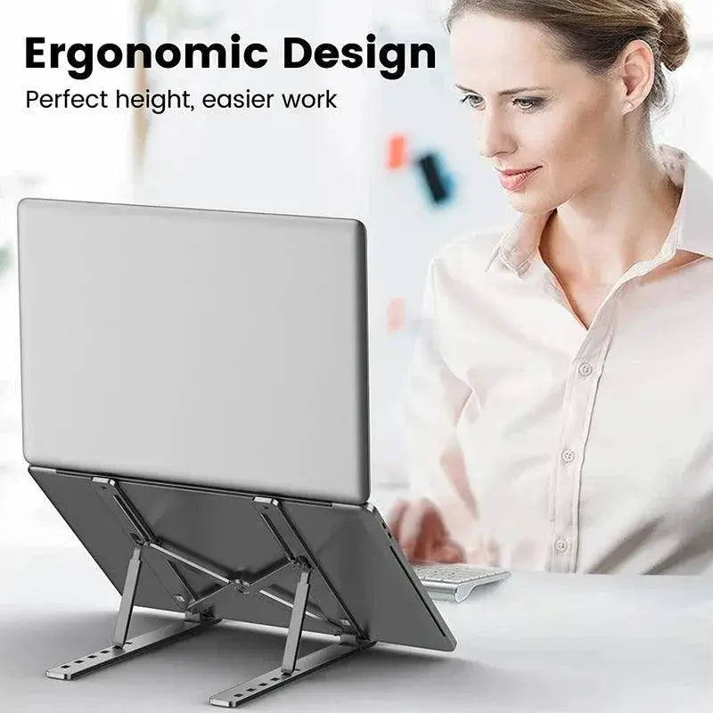 Aluminum Alloy Laptop Holder Stand Adjustable Foldable