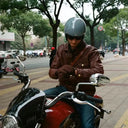 Vintage Open Face Motorcycle Helmet