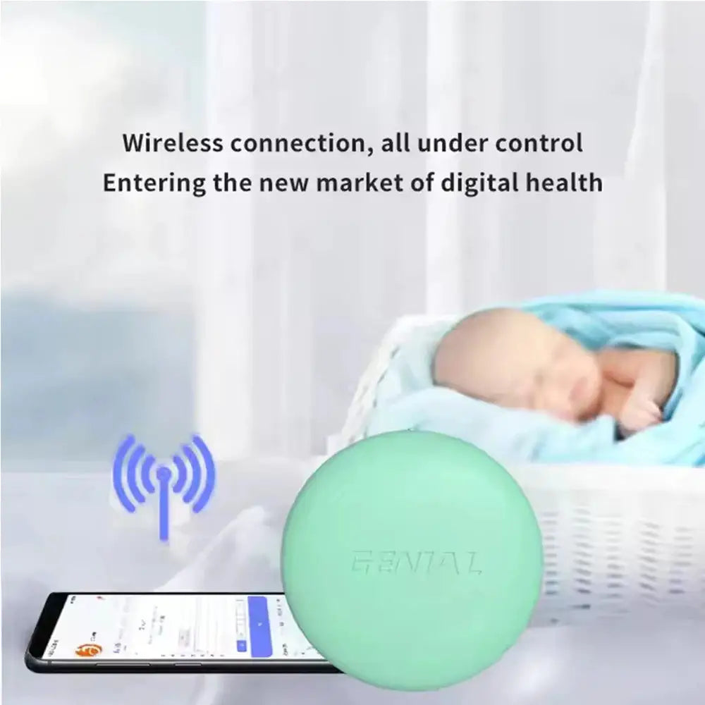 Wireless Bluetooth Digital Thermometer – Medical-Grade Accuracy, 24/7 Continuous Monitoring with App Alerts, Skin-Friendly Wearable Patch for Babies, Elderly & Postoperative Care
