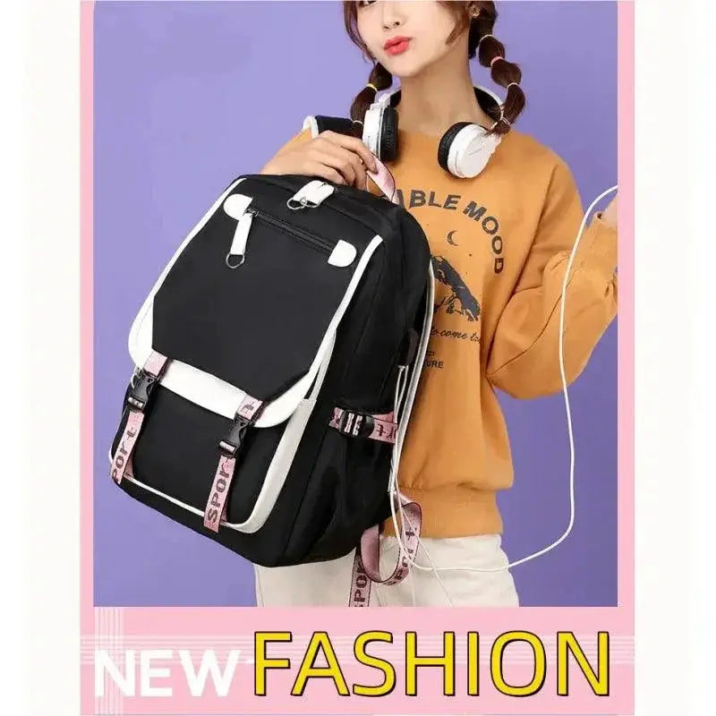 Miniso Stitch Backpack Anime Cosplay Unisex School Bag