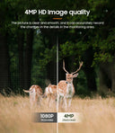 INQMEGA Solar Camera 4G with Solar Panel for Outdoor Use