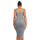 Seamless U Backless Bodysuit Dress for Women Tummy Control