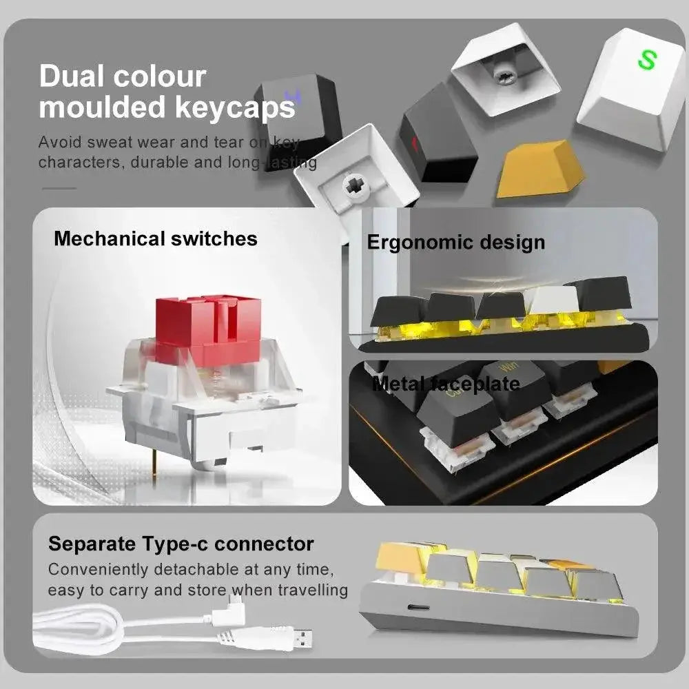 E Yooso Z11 Mechanical Gaming Keyboard Hot Swap Compact