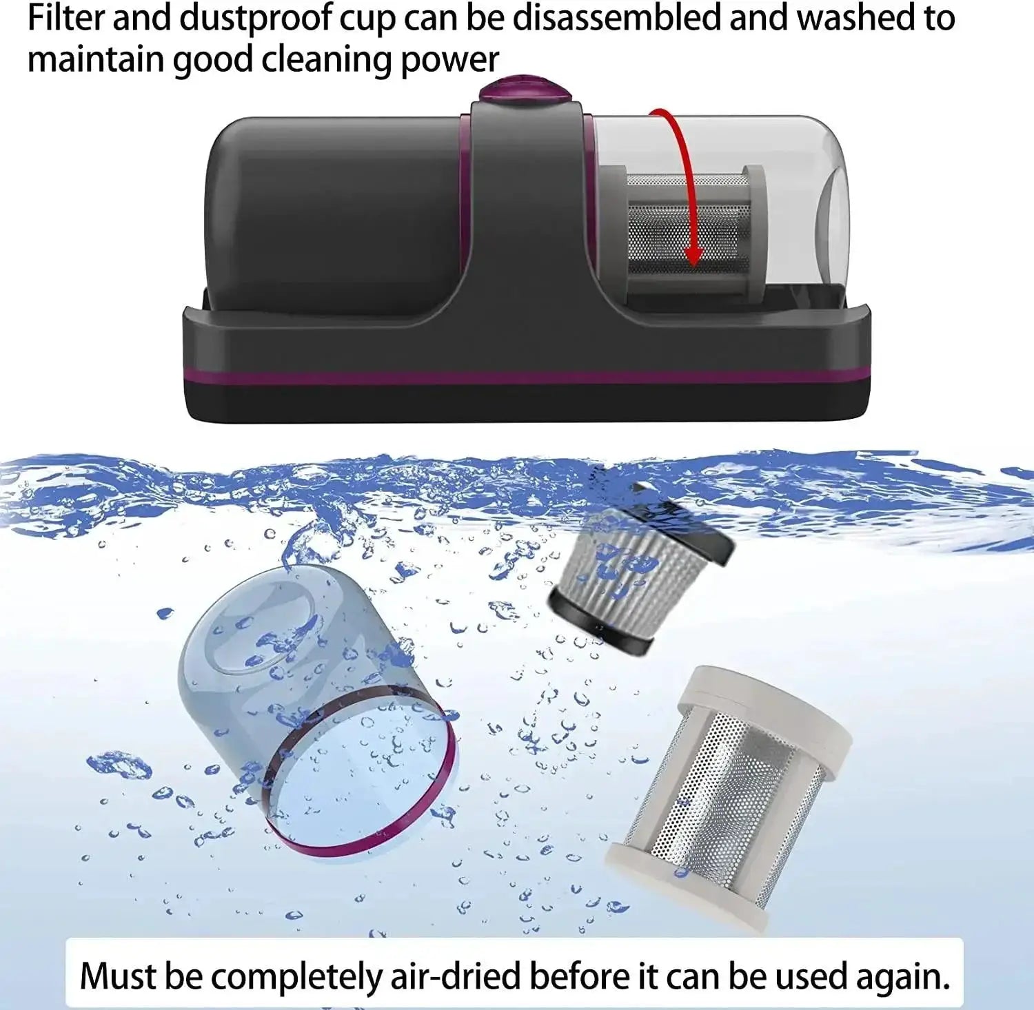 Wireless Mattress Vacuum With UV-C Technology Deep Clean