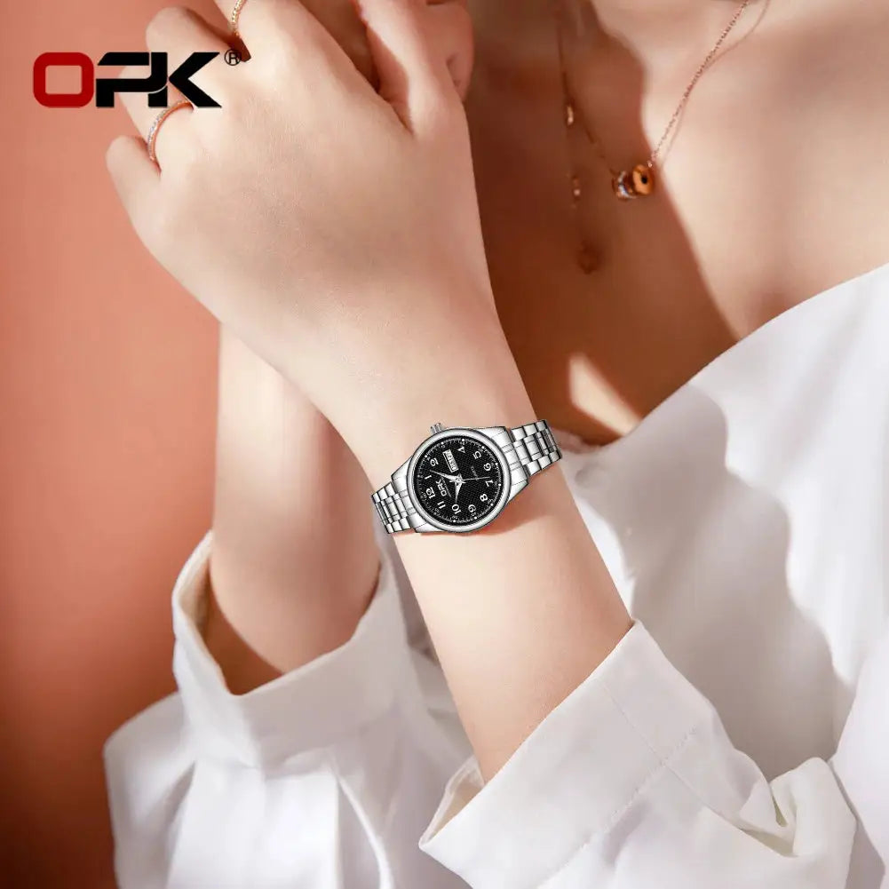 Womens Stainless Steel Quartz Watch