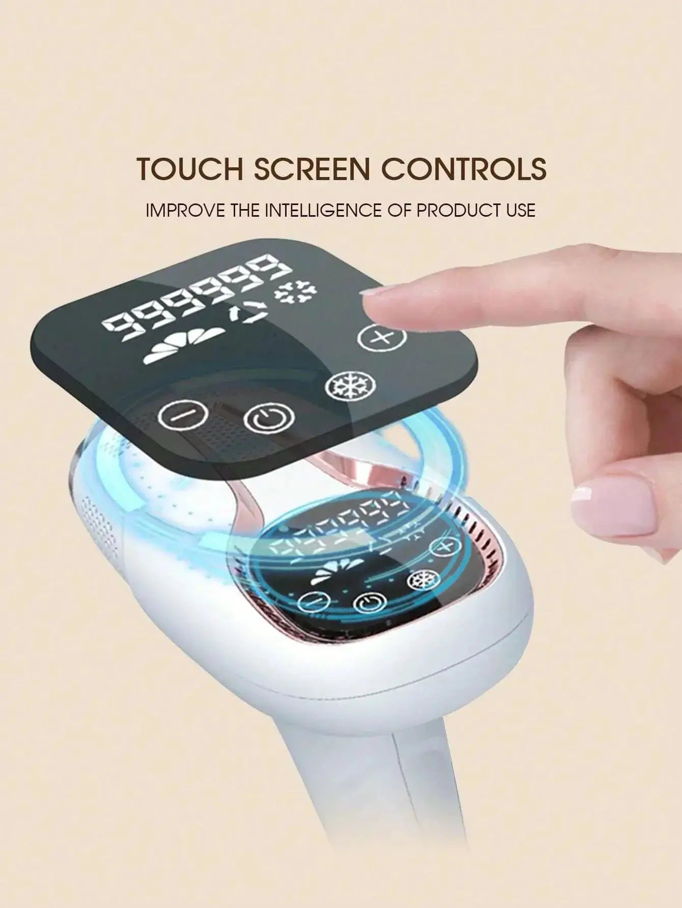 Painless Epilator IPL Hair Removal Device 3 In 1 At Home