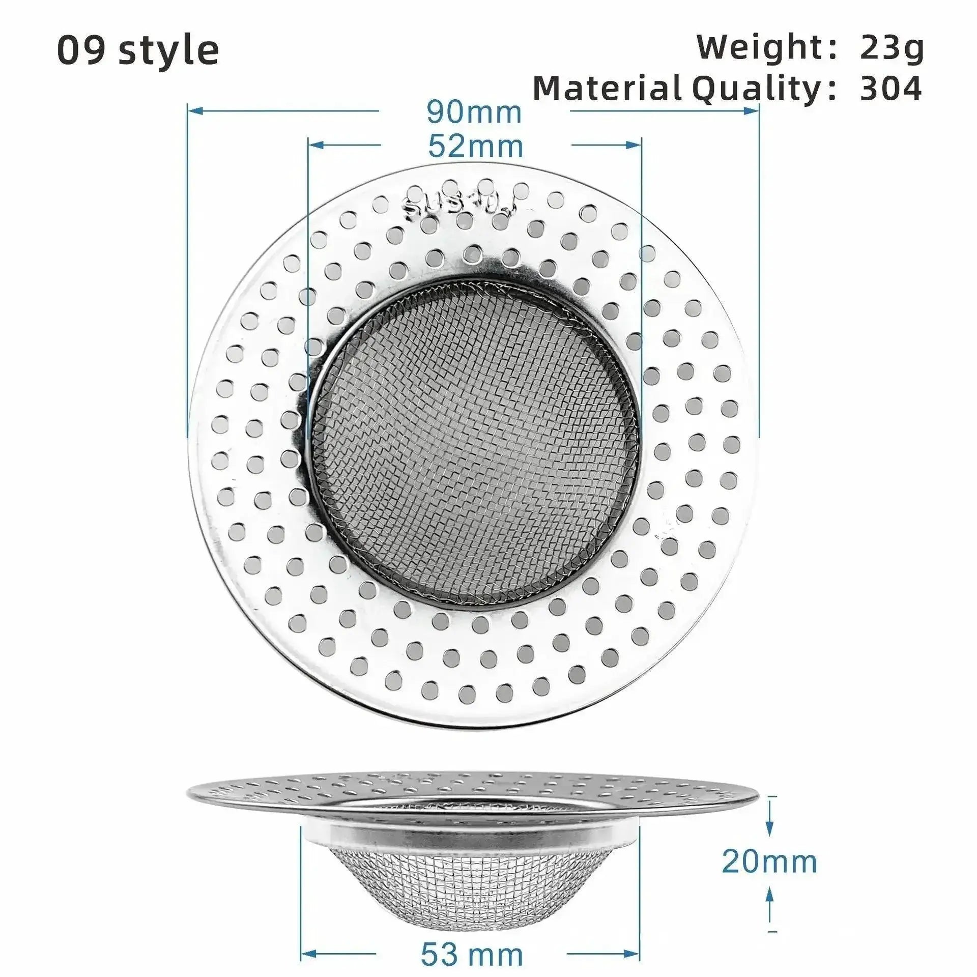 Stainless Steel Sink Strainer For Efficient Kitchen And Bath