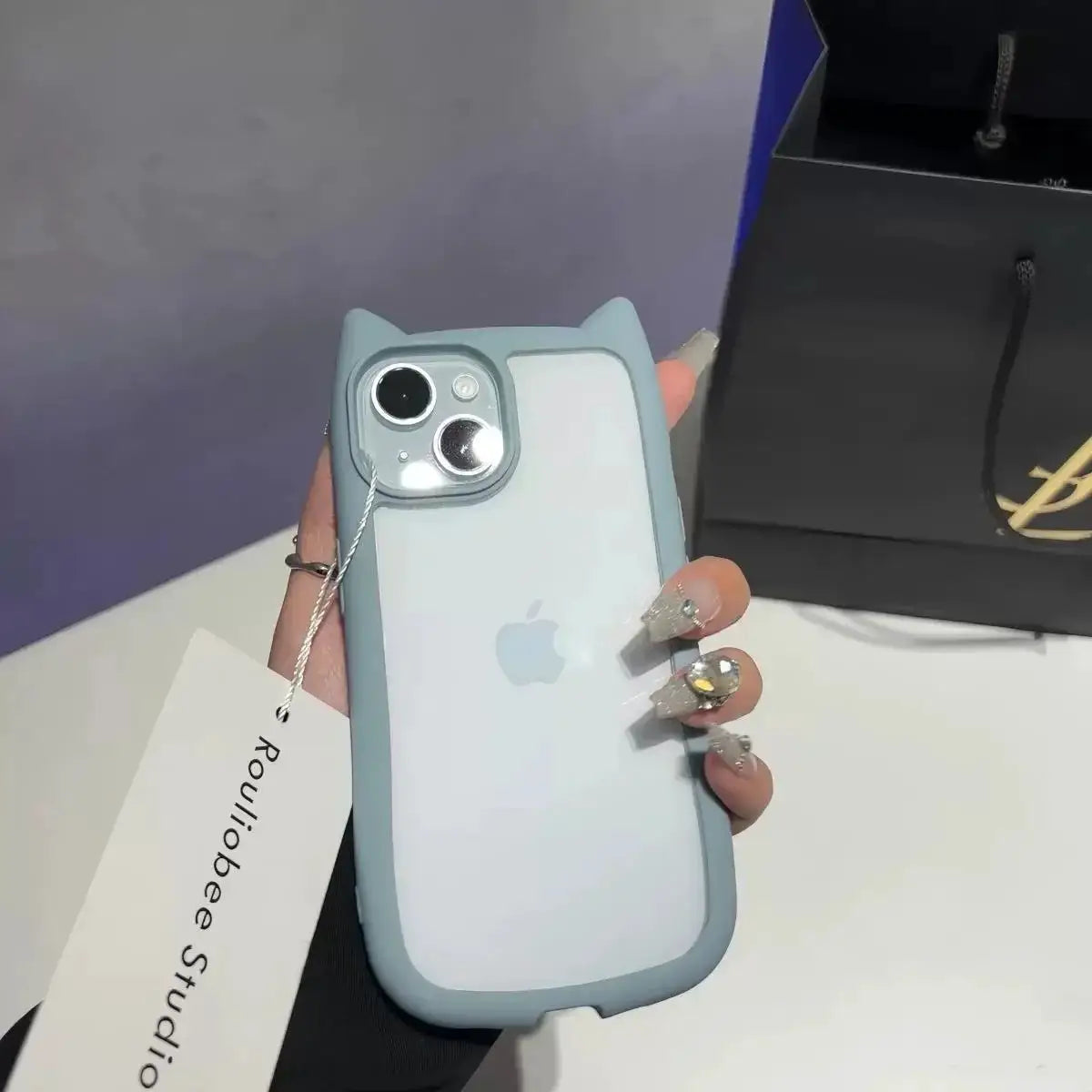 Cat Ear Case - Crystal Clear Protective Shield — product view 8