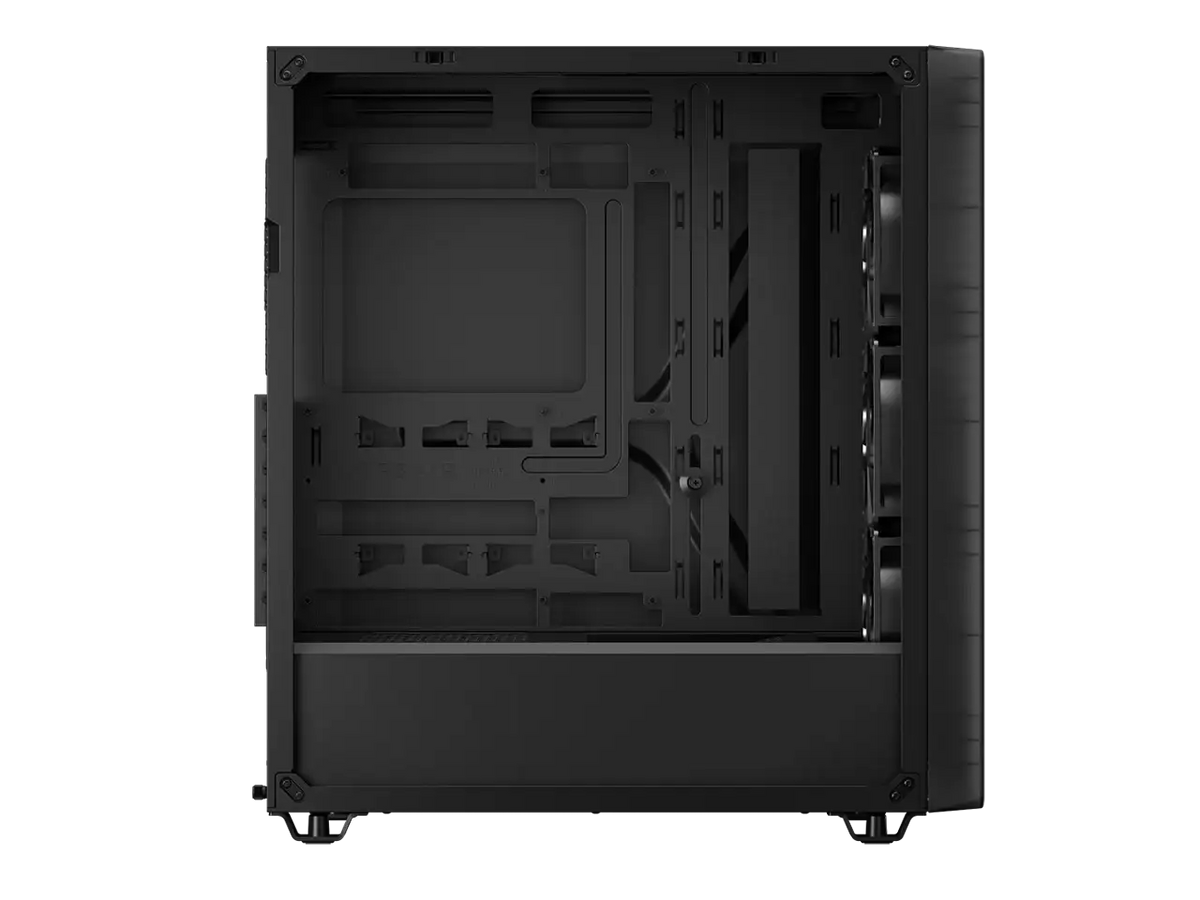 CORSAIR 3200D RS Mid-Tower PC Case - Supports a 360mm radiator - ASUS BTF, MSI Project Zero, and Gigabyte Project Stealth Compatible - Angled bottom fan mount f