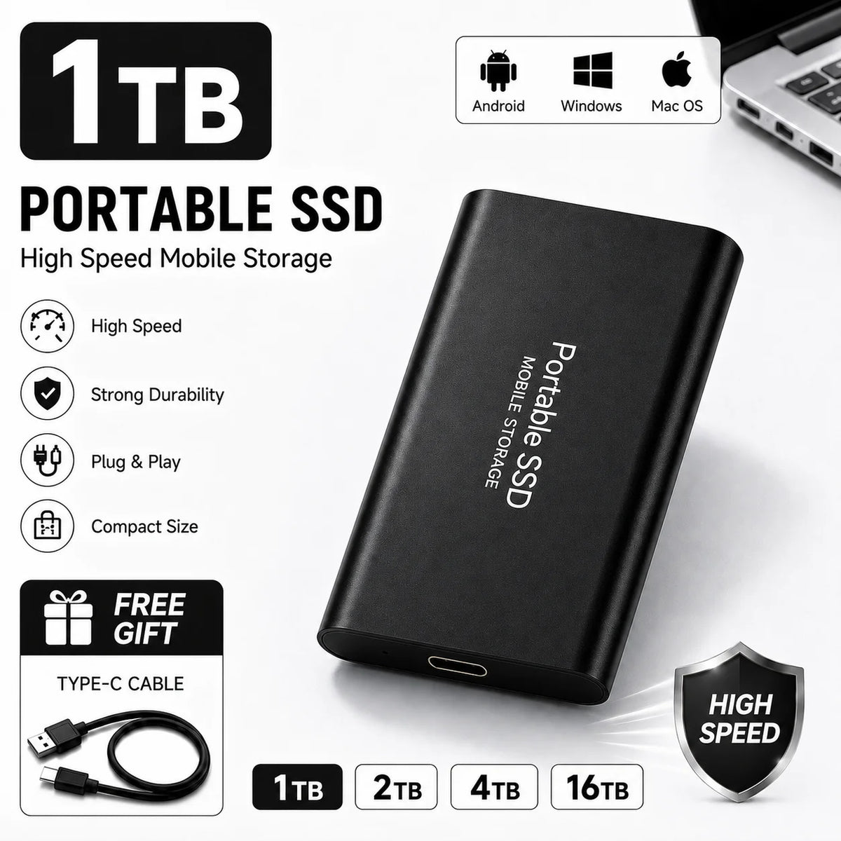 USB Laptop Portable SSD