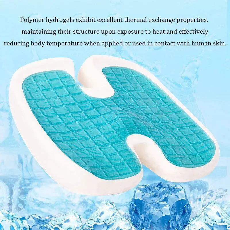 Gel Memory Foam Seat Cushion for Pain Relief and Comfort