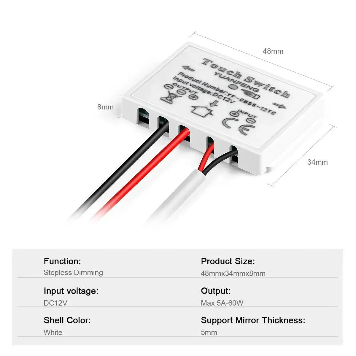 Smart Glass Compatible Bathroom Lighting Switch Elevate