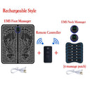 Electric EMS Foot Massager Pad Portable EMS Muscle Stimulation Massage Mat Relief Pain Relax Feet Slimming Shaping