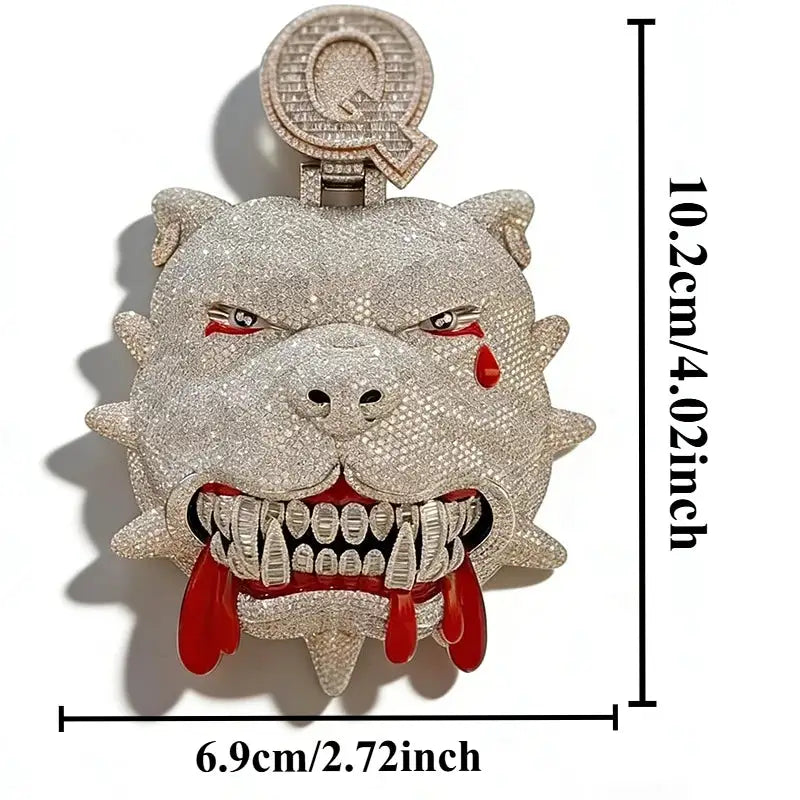 Bulldog Hip Hop Pendant Necklace — product image 5