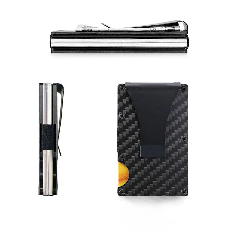 Clip Metal Wallet Aluminum Minimalist Blocking Holder - OurLum.com