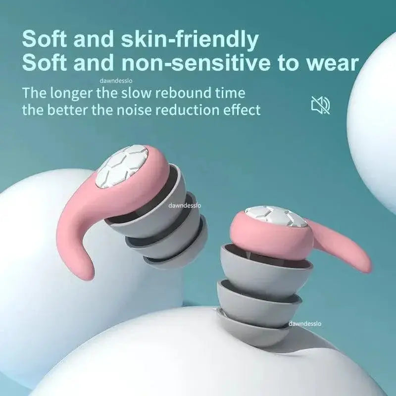 SilentGuard Silicone Earplugs Sleep Swimming Noise Blocker