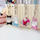 Anime Hello Kitty & My Melody Keychain Set for Fans