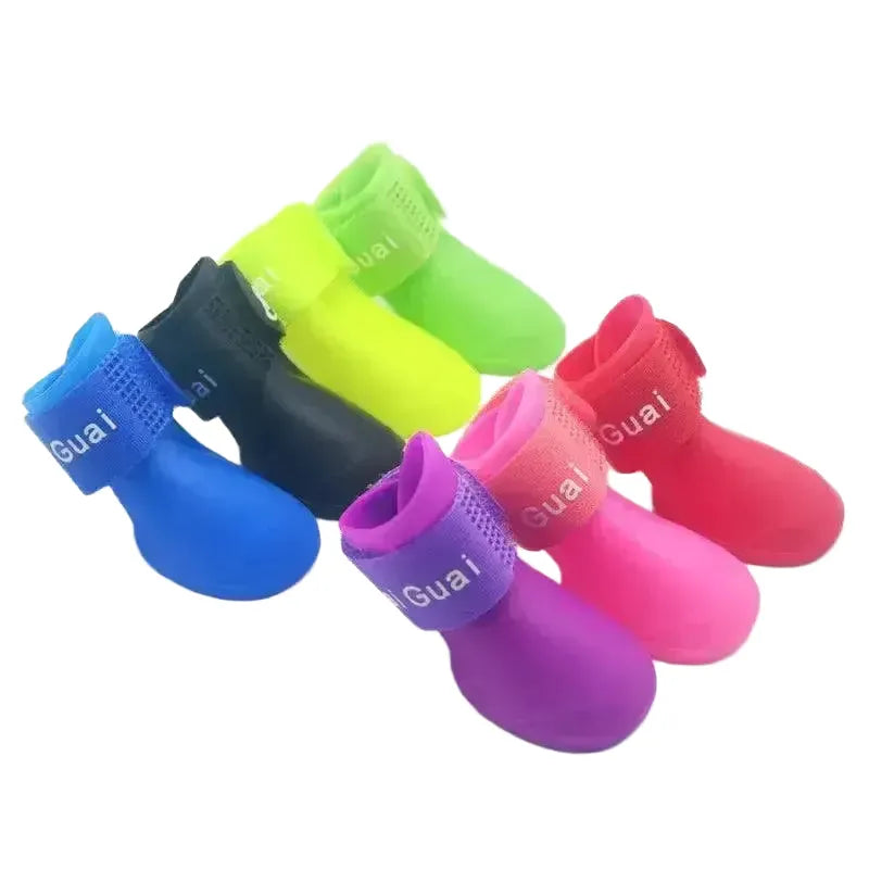Waterproof Dog Boots for All Weather — orange