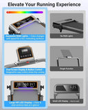 Walking Pad Treadmill Incline 15 Smart App 3.5HP 350 Lb