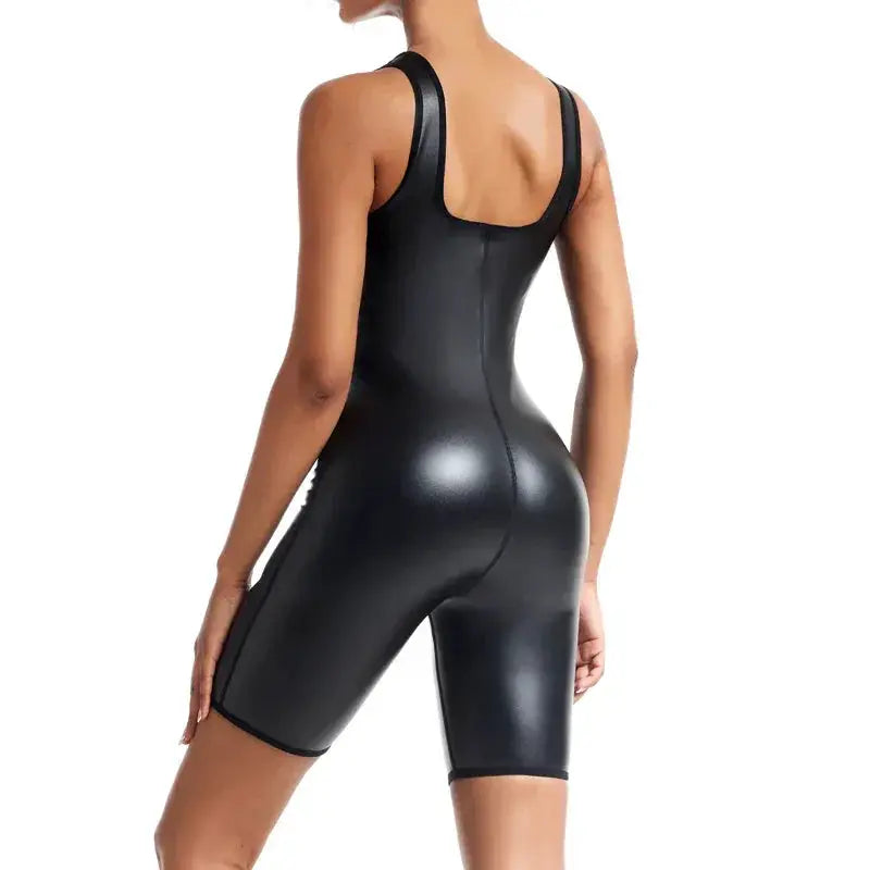 Sleek Women's Shapewear Bodysuit U Neck Sleeveless Comfort