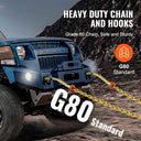 Tow Chain With J And Grab Hook