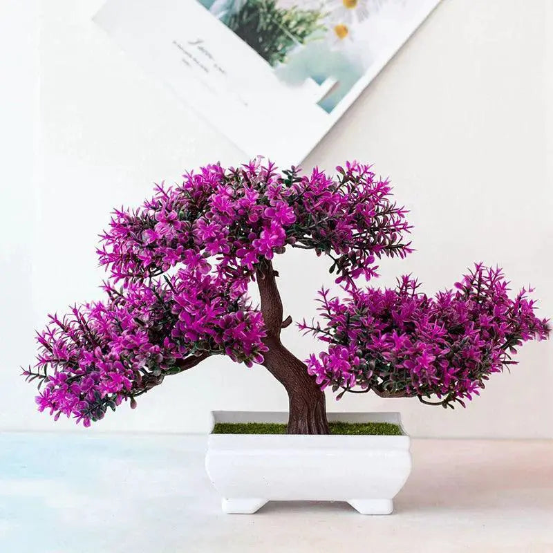 Artificial Bonsai Plant Lifelike Home Office Desk Decor